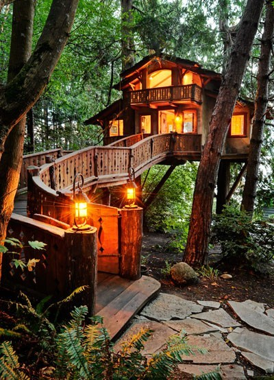Inhabited Treehouse, Port Washington, Oregon #InhabitedTreehouse #PortWashington #Oregon clarebray.com
