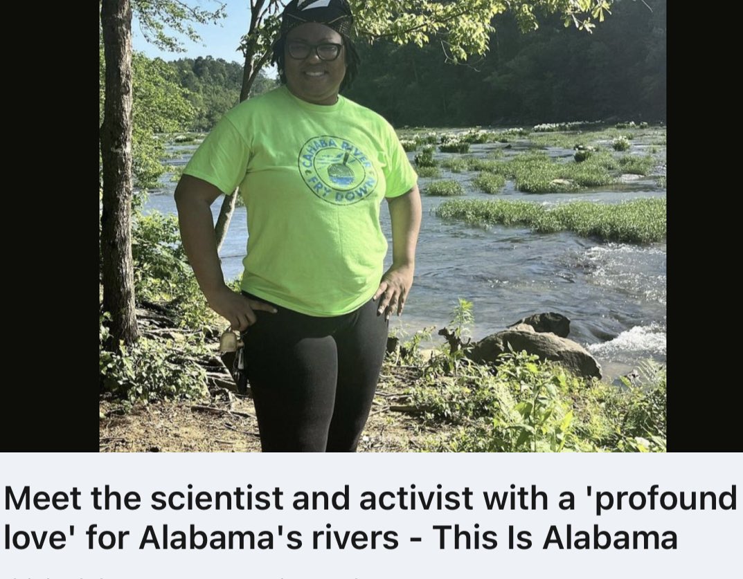 “[Kenya Goodson, Ph.D.] is appointed to multiple boards including serving as the vice-president of the board of Black Warrior Riverkeeper, where she champions the conservation of the precious resource that’s dear to her heart.” -@thisisalabama thisisalabama.org/2023/08/02/ken…