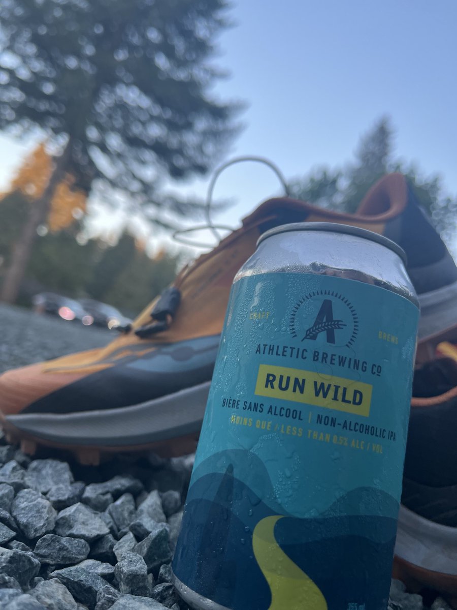 Great post run treat ~ love the ⁦<a href="/AthleticBrewing/">Athletic Brewing</a>⁩ line up 👍😊