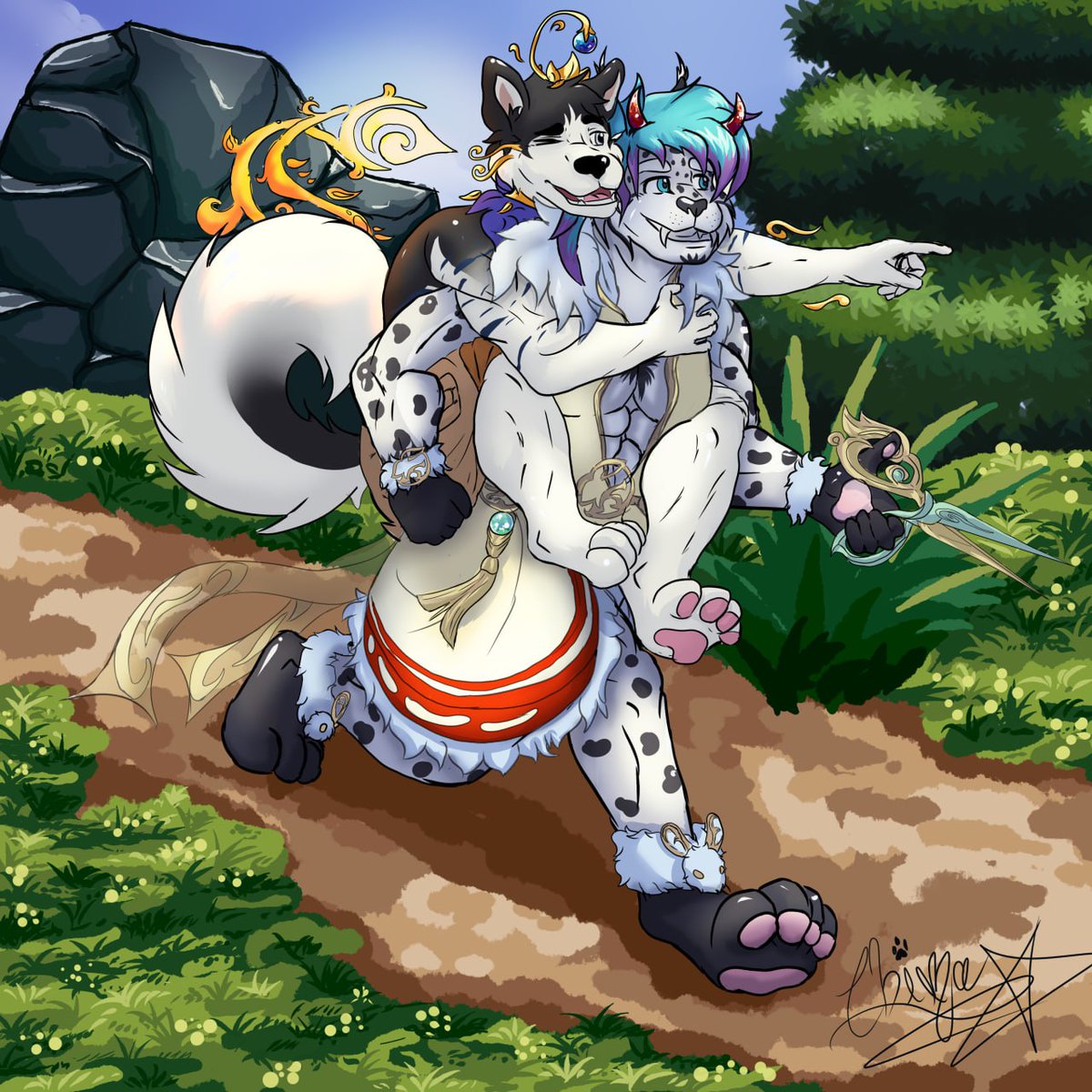 Finallybinfinish this comission for thismtwo cute guys
#furryart #furrycommission