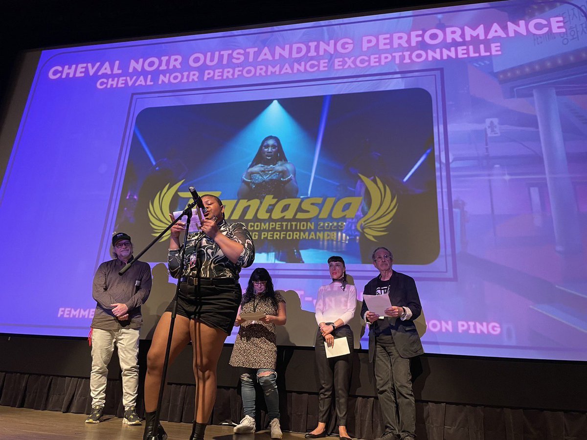 Momo_Films's tweet photo. Fantasia Festival Award Ceremony🏆
Thinking about the feelings of the people who made the movie and those who were involved, I’m filled with deep emotions. Congratulations!
@FantasiaFest #fantasiafestival #montreal #film #festival #quebec #canada #momofilms #chevalnoir #Awards https://t.co/AcaEvuQ3rK
