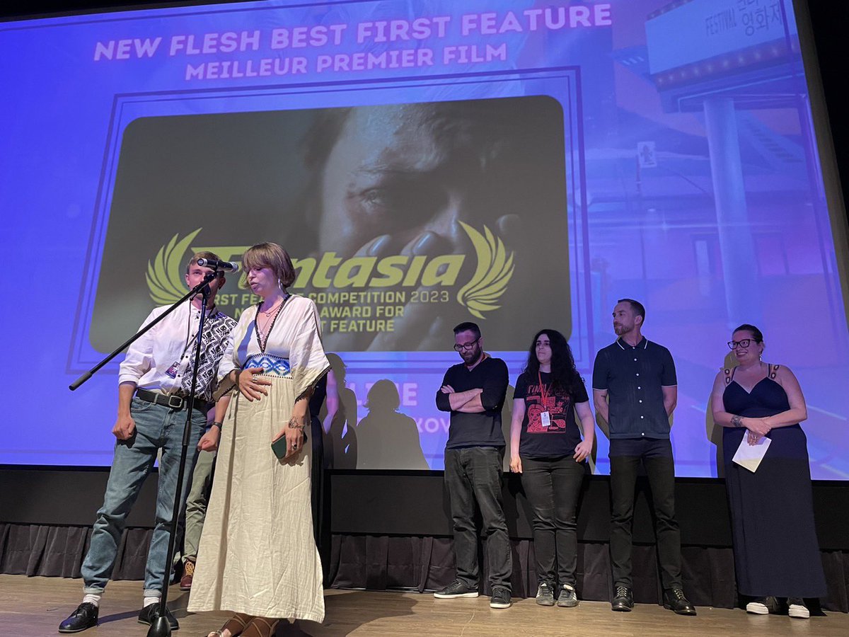 Momo_Films's tweet photo. Fantasia Festival Award Ceremony🏆
Thinking about the feelings of the people who made the movie and those who were involved, I’m filled with deep emotions. Congratulations!
@FantasiaFest #fantasiafestival #montreal #film #festival #quebec #canada #momofilms #chevalnoir #Awards https://t.co/AcaEvuQ3rK