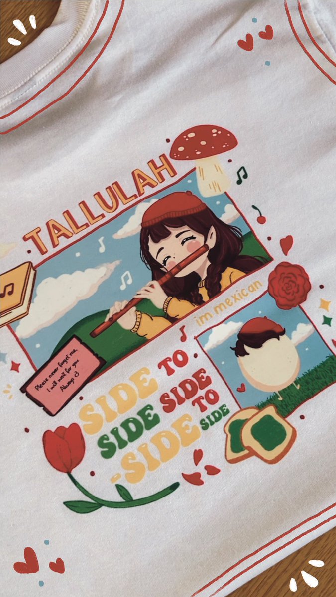 Aniarevaloz's tweet photo. Por fin acabé la ilustración de la pequeña Tallulah!! ❤️❤️✨
La aplique en una playerita para usarla después!! Ayyy que kawaii quedó!!

#qsmp #tallulahfanart #willbur #qsmpeggs #qsmpfanart #qsmptallulah #fanart https://t.co/x7pdrZXhty