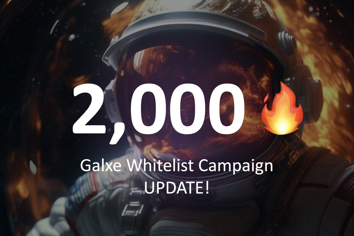 Just in and you don't want to miss this❗️

Over 2000 spots gone.🔥

You have less than 12 hours before we update our WL campaign to reflect this overwhelming demand.  👇🧵