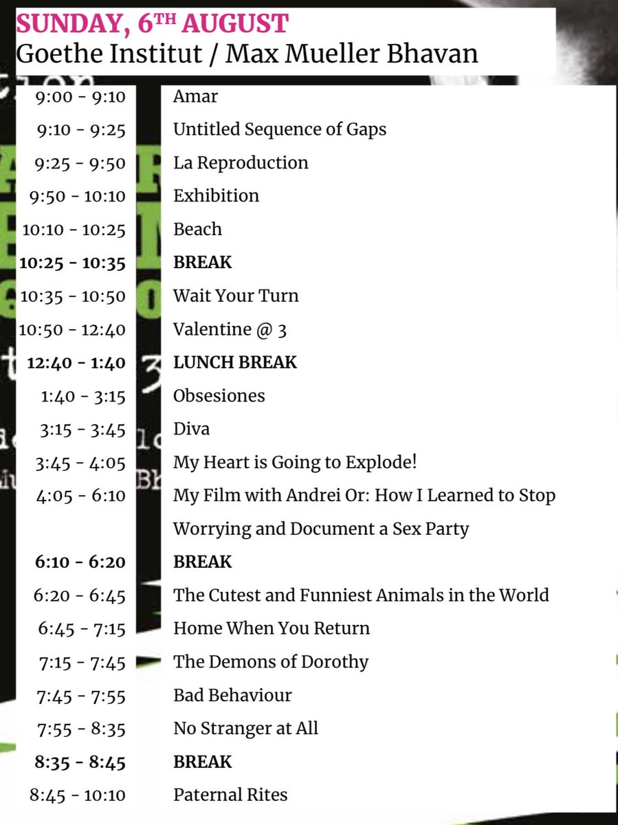 Our Schedule Is Out!
#bqff #bangalorequeerfilmfestival 

bqff.in/bqff-2023