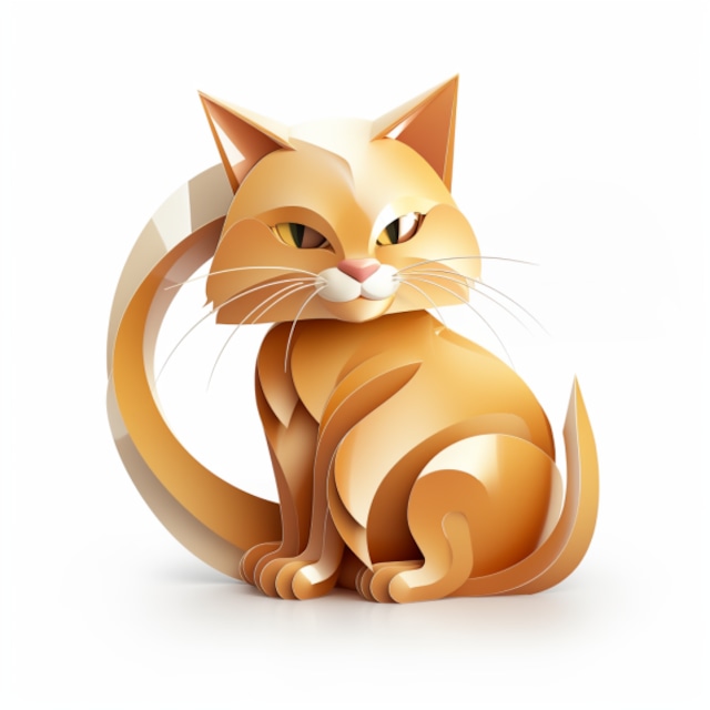 TK7538's tweet photo. 「3D猫のロゴ」
#3D 
#猫
#可愛いは正義 
#ロゴ

https://t.co/PiVzkn4Vza https://t.co/Uo1DUYrEa4