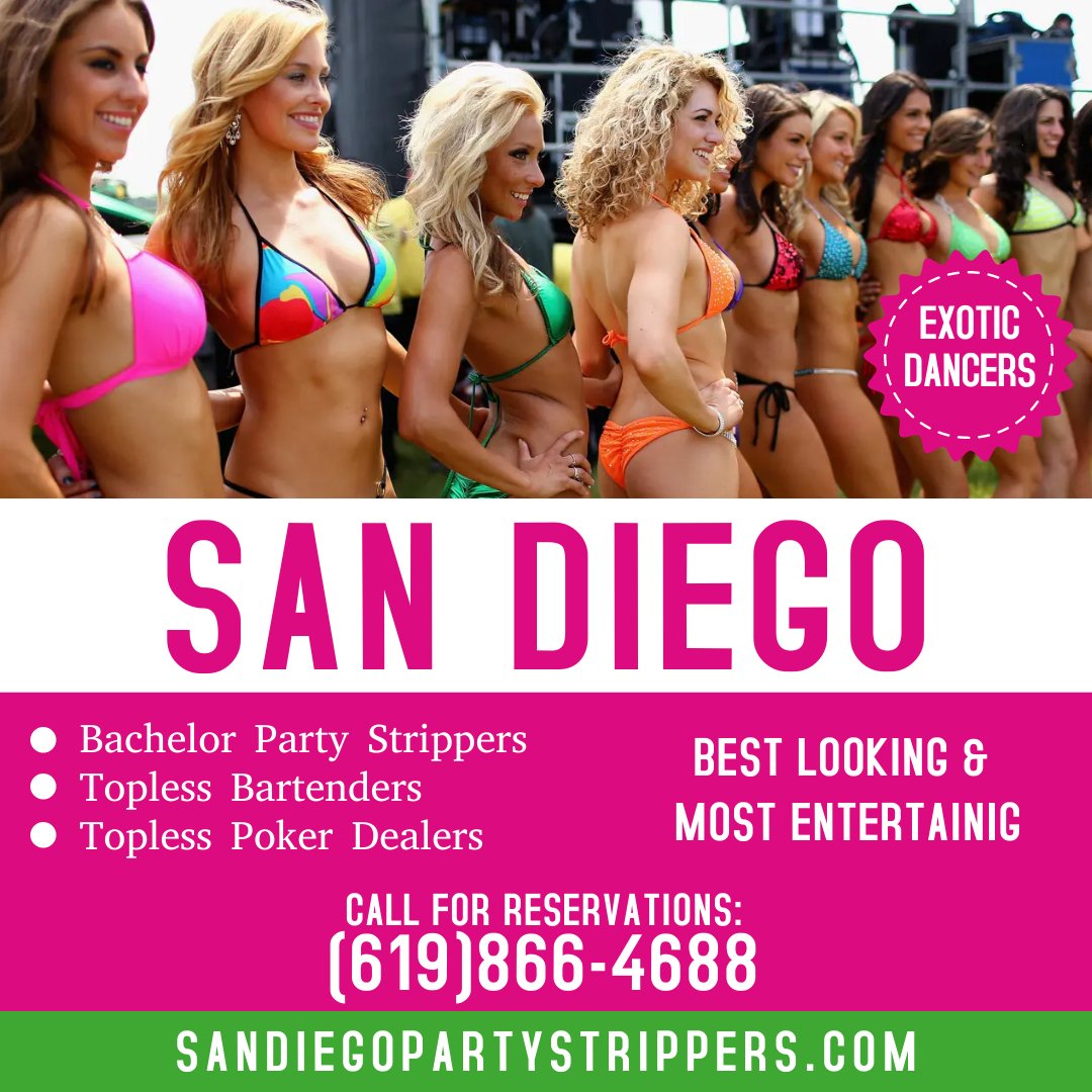 Our selection of San Diego strippers for have proven to be a hit for parties and boys nights from birthday celebrations to poker nights with the guys. SanDiegoPartyStrippers.com (619)866-4688 #SanDiego #ExoticDancers #SanDiegoStrippers #SanDiegoBachelorParty #SanDiegoPartyStrippers