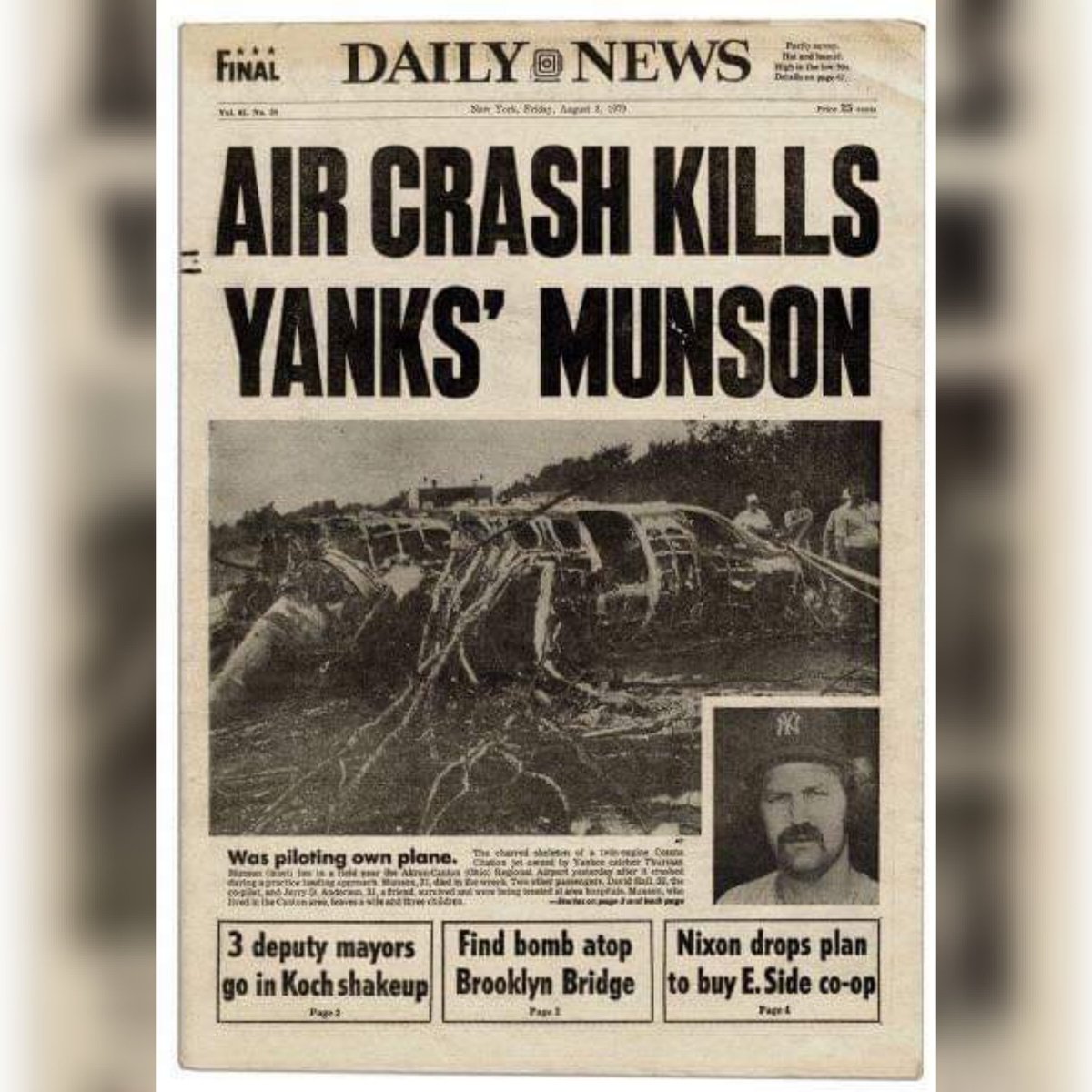 _GreenMachine_'s tweet image. 44 years ago 😔 #thurmanmunson #nyyankees #number15 #ourcaptainforever #mlb #baseball @Yankees