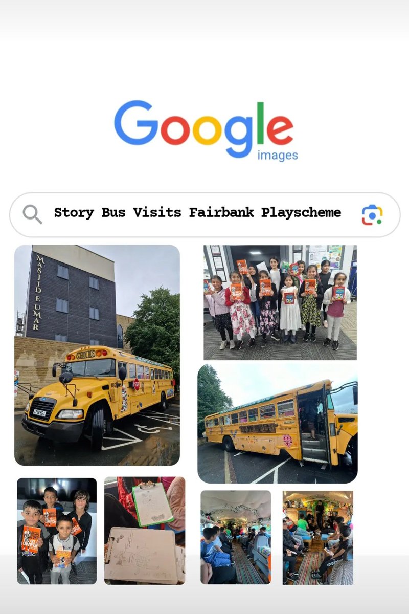 Our Playscheme was visited by the @Literacy_Trust Story Bus. The children loved their storytelling session and were thrilled with their free books. A massive thank you to our former player Imran Hafeez for setting this up @bradfordmdc @educationgovuk @KHBFDHAF #HAF2023