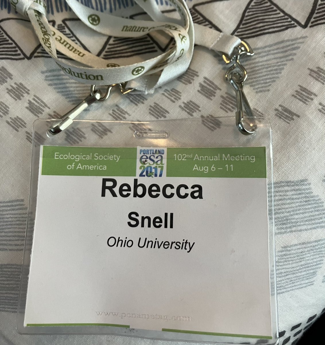 Getting ready for ESA next week and found this! Excited to be going back to Portland, great city and great conference 👍