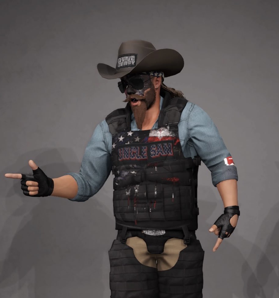 turf1654's tweet photo. “Uncle” Sam Patriot. I’m beating a dead horse but I’m really loving the possibilities for these styles so I’m gonna do a couple with different countries. This guy in particular is kind of the jobber of the group #WWE2K23 https://t.co/KhFBgCoBG0