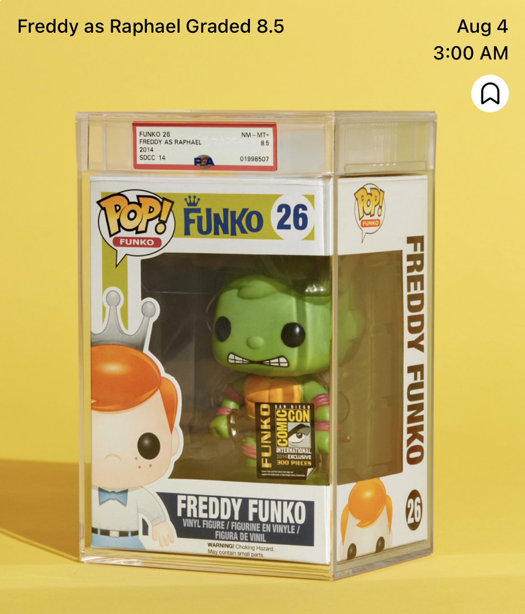 funkofinderz's tweet photo. Join the Drop this Friday!
Enter for a chance to grab the ultra rare Freddy Funko As Raphael PSA Graded 8.5
https://t.co/okgF2G6GRI
New to Whatnot? Sign up using my link below and get $15 Off your first purchase.
π https://t.co/OoCOdoGRPs
#WhatnotStreamTeam @Whatnot https://t.co/VNvCPWclcy