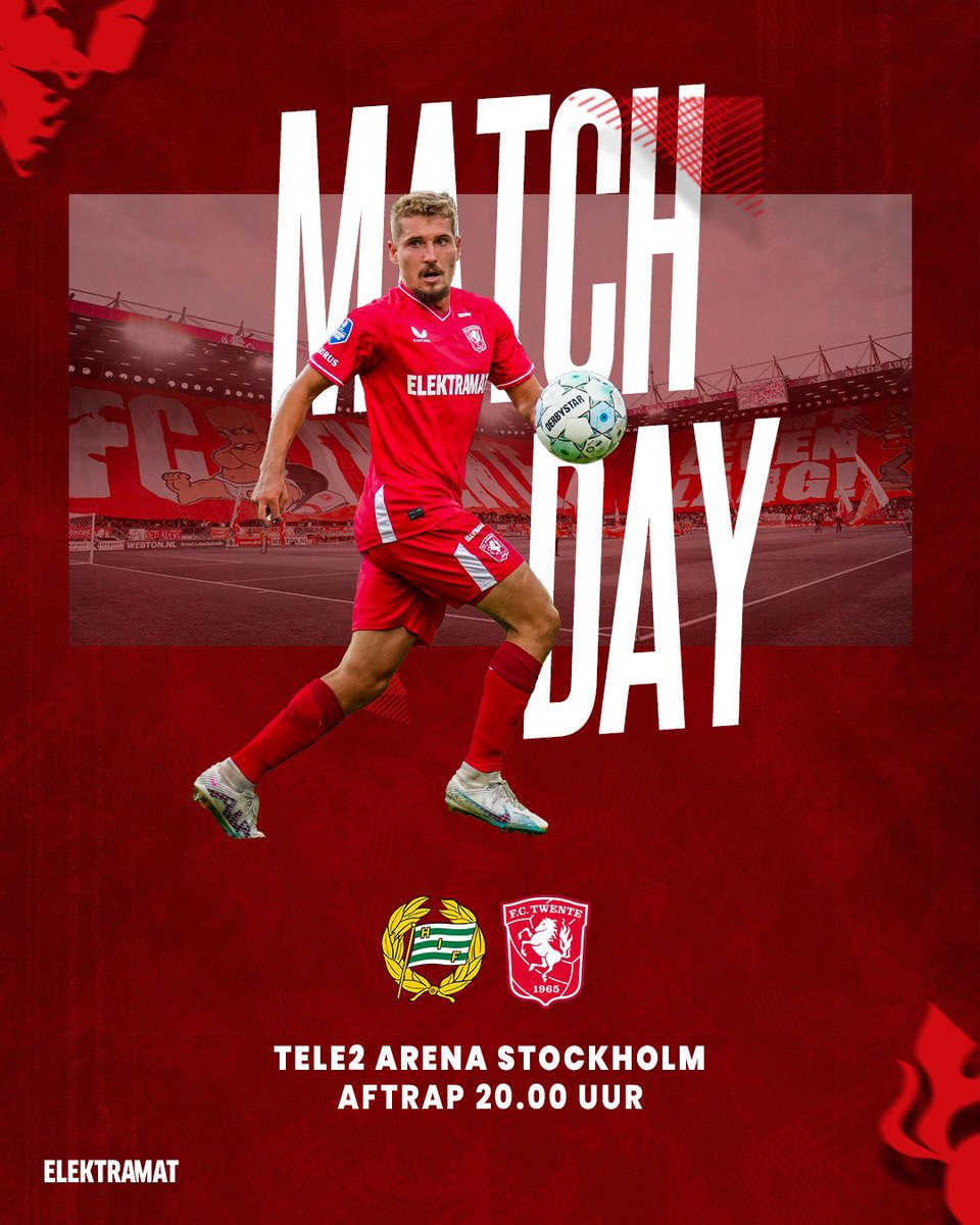🤝 Matchday! 

🔴🔴 Hammarby IF - FC Twente 

#matchday #hamtwe #conferenceleague