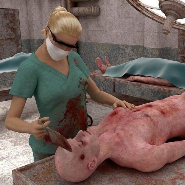 MEDFetishNEW's tweet photo. For #MedFetMonday we have In this 3D #ArtCollection a #Sexy #Surgeon in #Scrubs #foolingaround w/her #zombie  patient! @insane3dx #Insane3D @insanereality #MedFet #MedicalFetish #Medical #Fetish #3Dxxx #3dmodeling #Zombieverse #Myocarditis #VaccineSideEffects #MaskUp @3Dhentai2 https://t.co/MvrRs82ntg