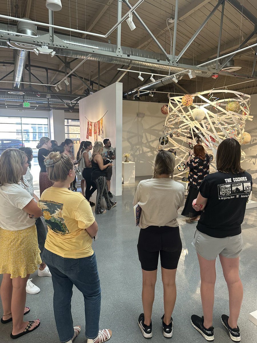 WaltonsWorldPhD's tweet photo. Thank you @CVA_MSUDenver for hosting my my class tonight!!! My preservice students were treated to a one or a kind teacher exhibit where they not only received a tour but also developed an assessment for their culturally and linguistically diverse students!!! https://t.co/RSY4GpcNbr