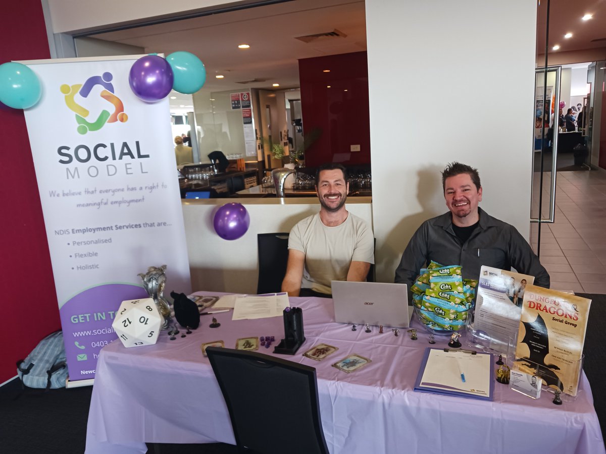 SocialModelAU's tweet image. Such a great experience running Dungeon &amp;amp; Dragons at the Hunter Future Choices Transition Expo for Students with Disability 🔥🐲🎲

This was to promote our new #DungeonsAndDragons social group that will be starting soon