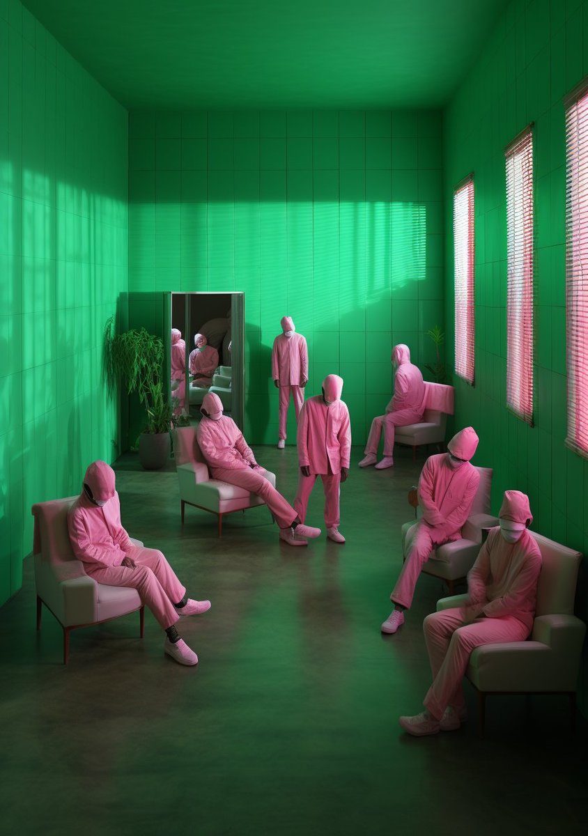 Ai_Art_Account's tweet photo. 🟩 Green 🟩 &amp; 🌸 Pink 🌸

#midjourney #midjourneyprompt #art #newart #randomaiartworks #ai_art_gallery #aiartfamily #aiart #collectart #promptart #generativeart #loveallart #greenart #green #pink #pinkart #pinkfashion #greenfashion #seated #offputting #oddart #hashtaggod https://t.co/vMHqMBUUYv