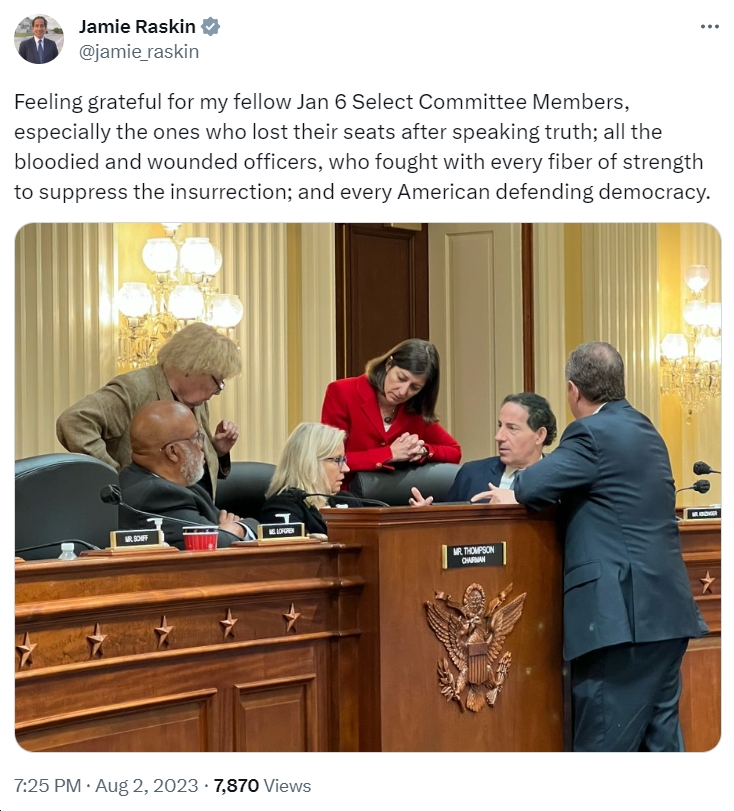 Elaine Luria did superb work on the J6 committee, demonstrating tremendous integrity & courage in the process. If there were any justice in the world, she would have won reelection in a LANDSLIDE last November. bluevirginia.us/2023/08/wednes… h/t @jamie_raskin