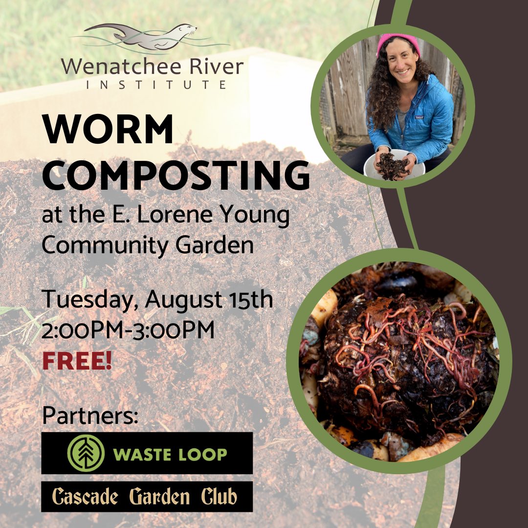 WenRiverInst's tweet photo. Are you interested in worm composting? In this workshop, @WasteLoop will be sharing tips on how to utilize the power of red wigglers to compost food scraps from your kitchen, thus reducing waste, and create nutrient rich compost and compost tea for your garden and house plants! https://t.co/GNxN1EBH4M