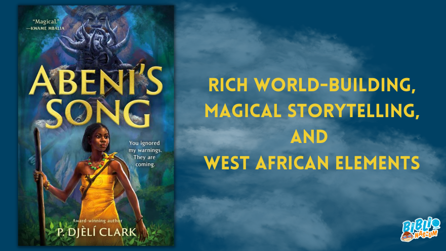 Biblionasium's tweet image. Don't miss "Abeni's Song", the first in an enthralling new series by award-winning author @pdjeliclark and inspired by West African and African Diasporic folklore. 

@torteen 

#West_African_Folklore #MagicalElements #Magic #Series