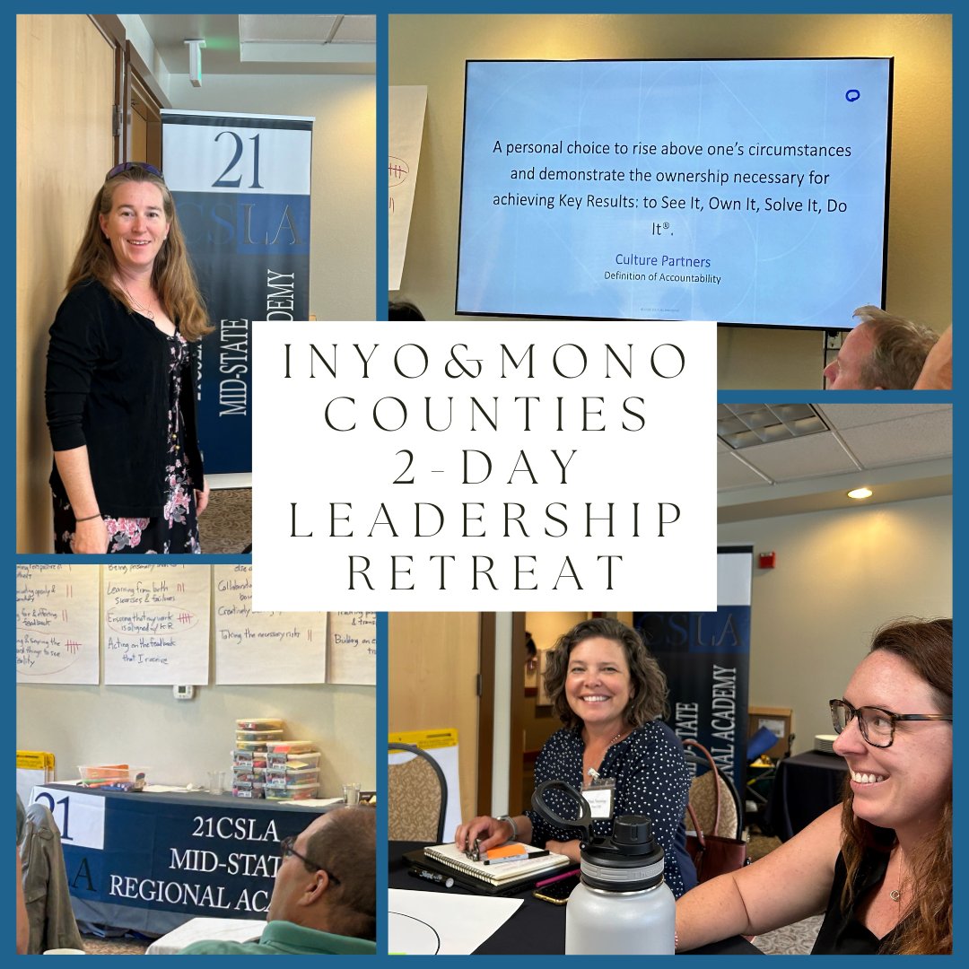Kudos to our colleagues in Mono and Inyo Counties for a powerful 2-day leadership retreat!
See it, Own It, Solve It, Do It!
#21cslamidstate #equity #equityleaders #ICOE #MCOE