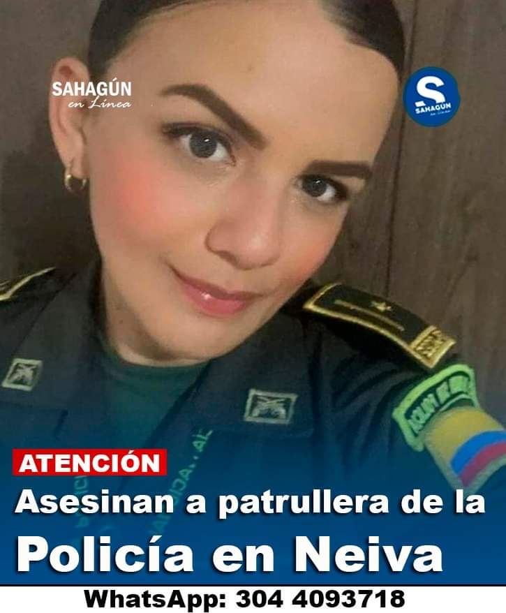 Dolor en el alma como nuestros héroes son asesinados por los colectivos Petristas y sus gestores de paz. Descanse en paz esta linda dama.