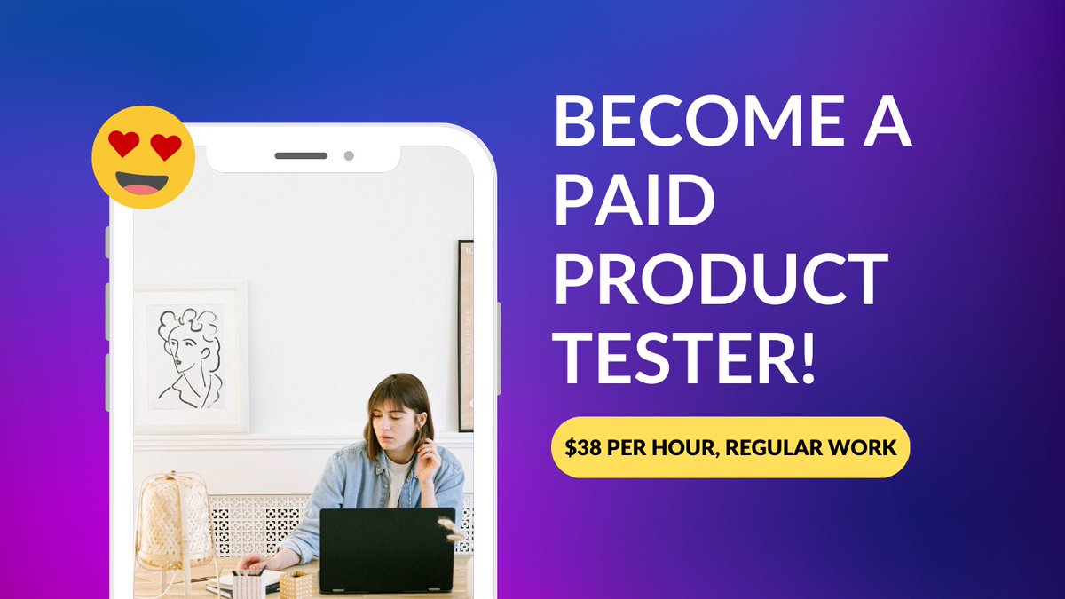 Eee22eD's tweet photo. Become a Paid Product Tester!

$38 per hour, regular work

Full info in image description

Click Here To Learn More-https://t.co/mEaJMv8zO0 https://t.co/B1kuCPwcYq