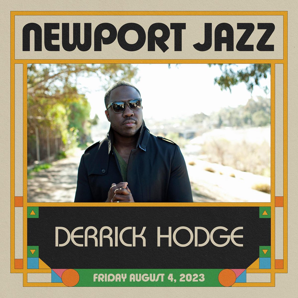 Feel the magic of jazz in the air! Excited to witness the brilliance of #DerrickHodge at the #NewportJazzFestival on 8/4 🎵 Get ready to be swept away by the jazzy melodies from his latest album "Color of Noize."🎵   newportjazz.org or backbeatrnb.com
