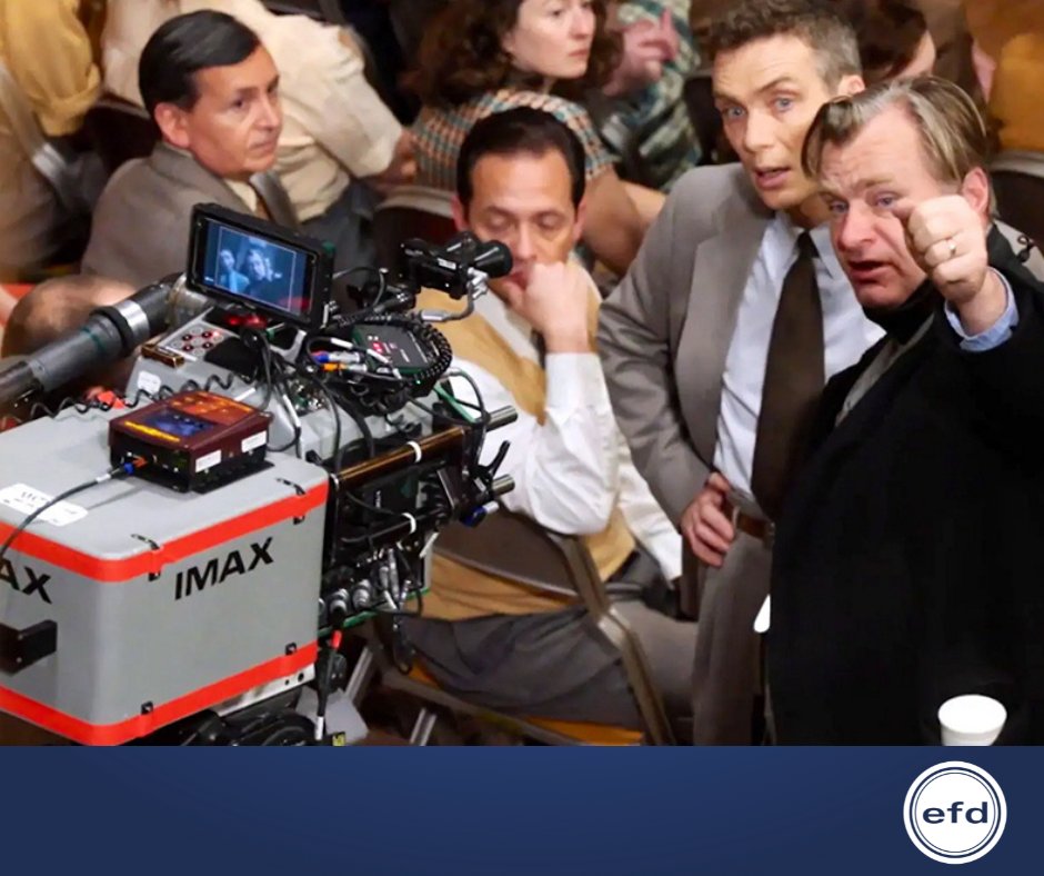 efdstudiosco's tweet photo. ¿Sabes qué equipo se utilizó para filmar Oppenheimer?

El encargado de la fotografía fue el DP Hoyte van Hoytema, ASC, FSF, NSC y utilizó cámaras Panavision y IMAX MKIII con óptica Panavision Sphero 65 y Hasselblad. El formato de la película es de 65 mm Kodak Vision3. https://t.co/3kyvBolJog