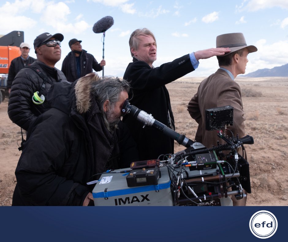 efdstudiosco's tweet photo. ¿Sabes qué equipo se utilizó para filmar Oppenheimer?

El encargado de la fotografía fue el DP Hoyte van Hoytema, ASC, FSF, NSC y utilizó cámaras Panavision y IMAX MKIII con óptica Panavision Sphero 65 y Hasselblad. El formato de la película es de 65 mm Kodak Vision3. https://t.co/3kyvBolJog