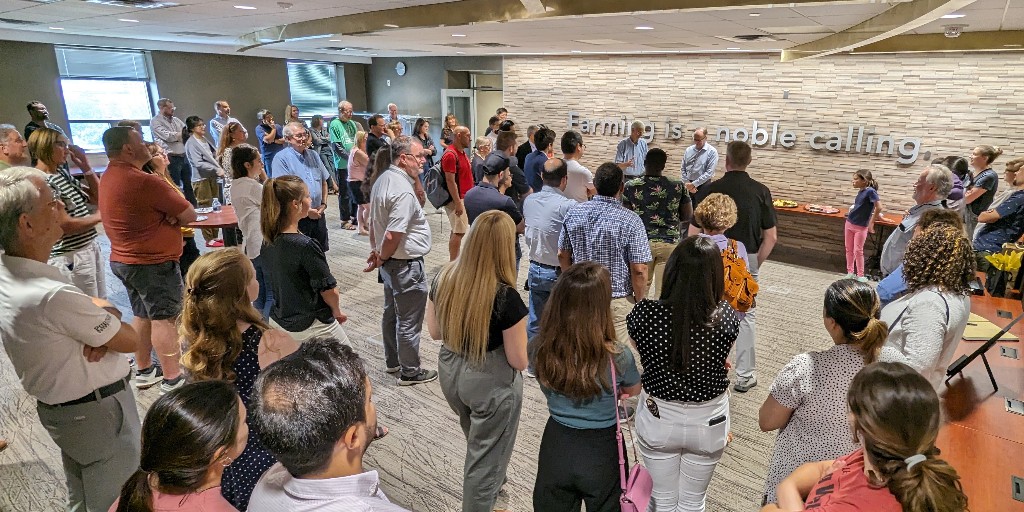 Today the AgEcon family said goodbye to <a href="/JaysonLusk/">Jayson Lusk</a> as he leaves for his new role as VP and Dean <a href="/okstate_ag/">Oklahoma State University Extension</a>. We are thankful for his tremendous leadership and role in transforming the Purdue AgEcon department into one of the top programs in the world.
