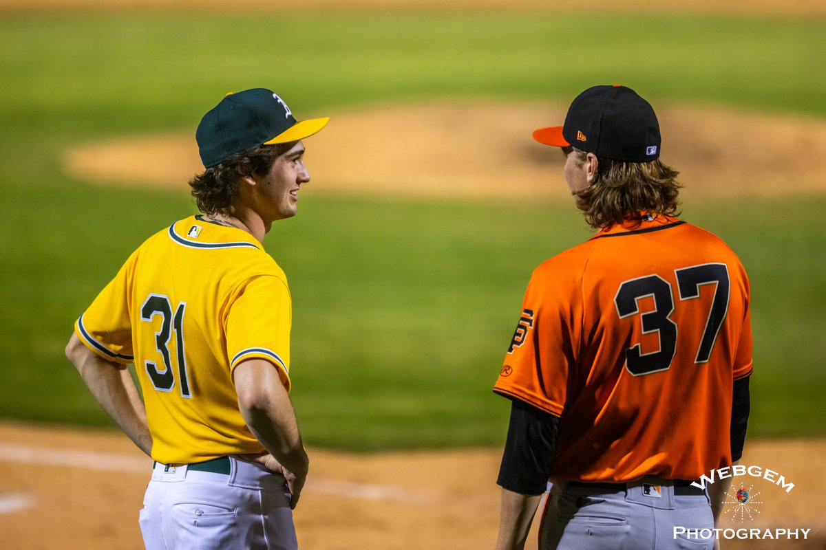 AZProspectWatch's tweet photo. #ACL; 7-25-2023        

Two #GCU alum (#CodyTucker and #JacobWilson) after playing their 1st professional game.

@MiLB @MLBPipeline @SFGiants @giantsprospects
@SFGiantsFans @CodyTucker_07 @GCU_Baseball https://t.co/TykybHy0U1