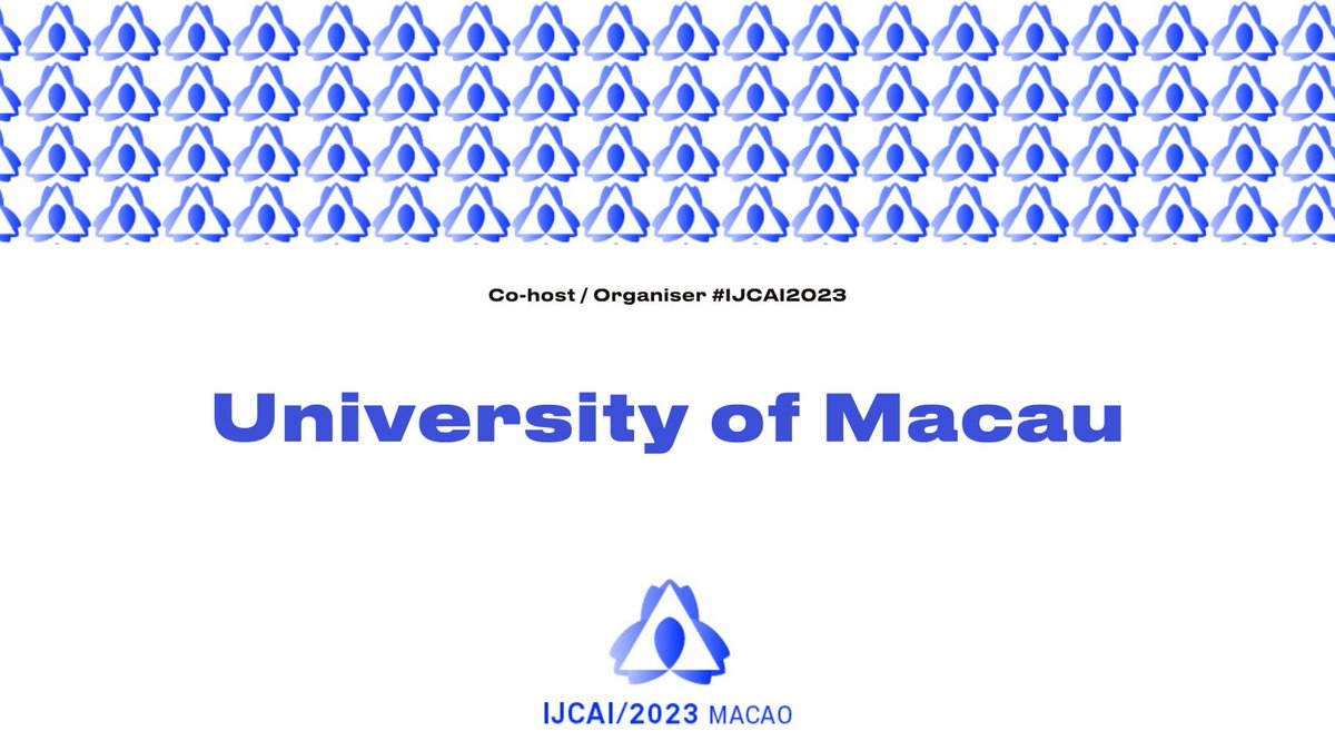 IJCAIconf's tweet photo. Thanks to the University of Macau @UM_1981 for invaluable support in making #IJCAI2023 a reality! Together, we're gathering exceptional researchers and innovators in the diverse #AI research and applications world. 🙌 Join us: https://t.co/iPunxY4g6k https://t.co/1ePjaHH3Fr
