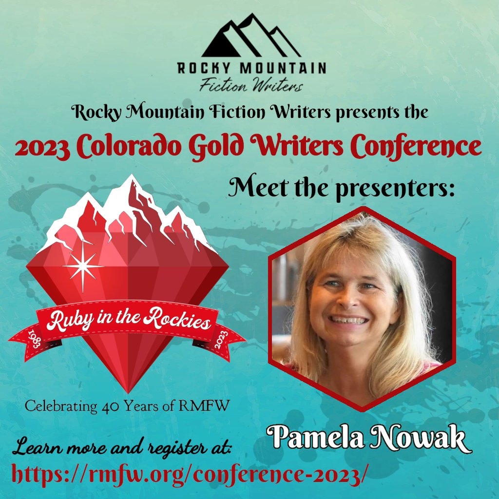 RMFWriters's tweet photo. Pamela Nowak’s historical fiction tells the stories of real women whose stories have been forgotten via a deft combination of research and character development.
#IamRMFW #COGold #writersconference #writingcommunity https://t.co/VqFBsEzL7Q