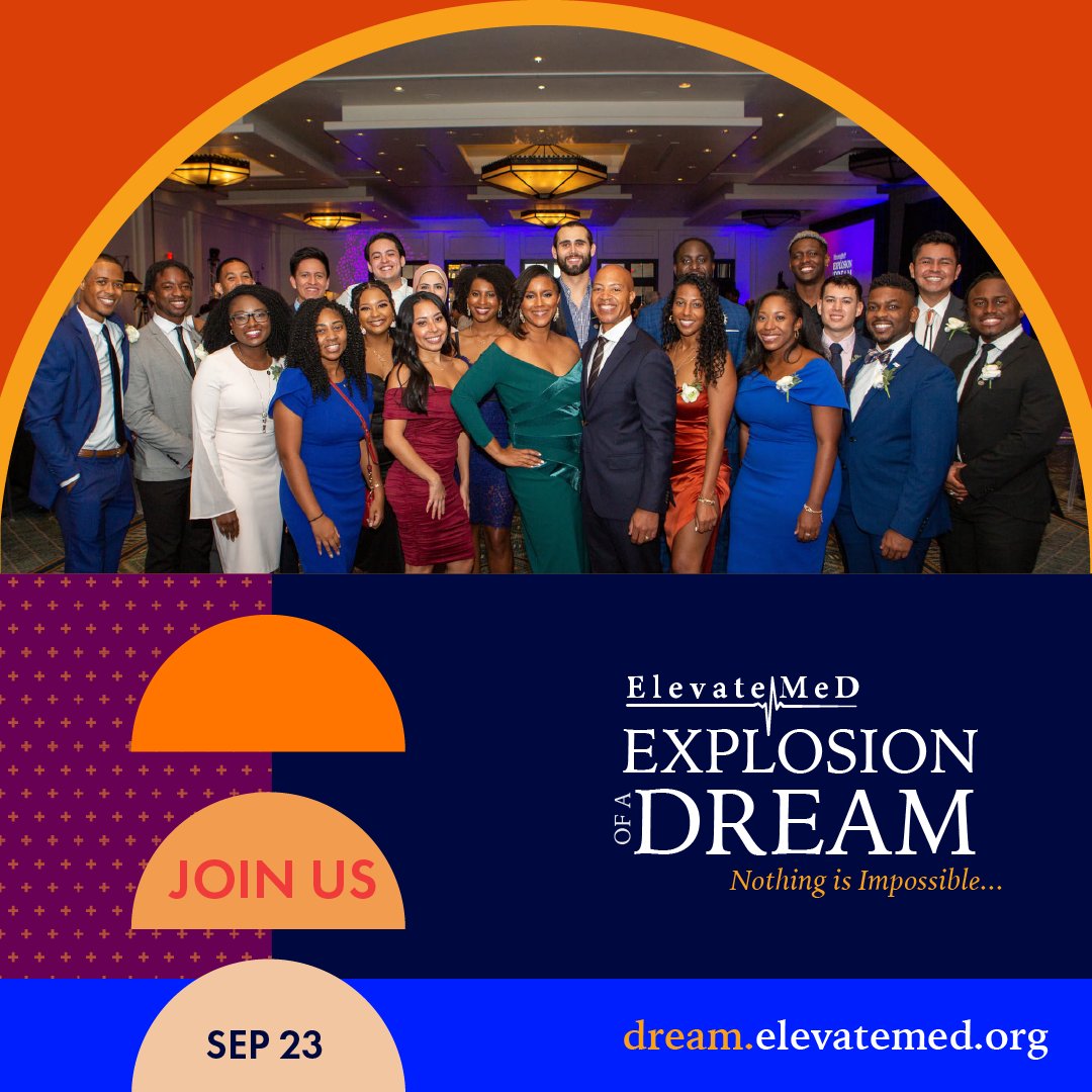 ...Our dream continues on! You are invited to celebrate with #ElevateMeD at the Explosion of a Dream 2023, our signature scholarship event at the breathtaking Mountain Shadow Resort! Learn more about this year's event and purchase your ticket at dream.elevatemed.org.