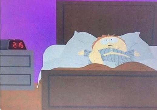 Trying to fall asleep without weed