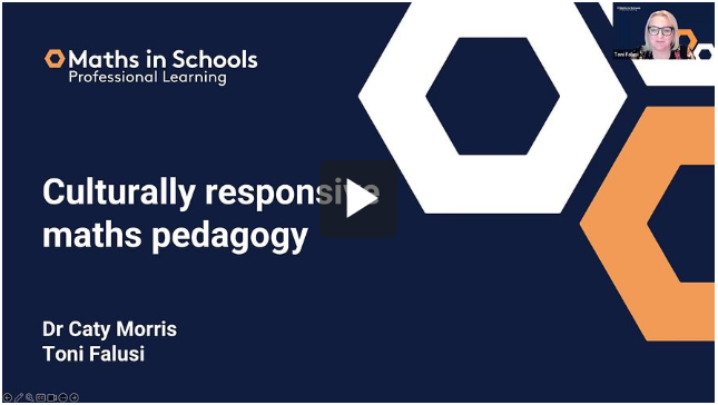Introduction to Culturally Responsive Maths Pedagogies

In this webinar, find out how to include cultural diversity in your maths teaching.

Available on demand so you can watch at your leisure: mathematicshub.edu.au/understanding-…

#numeracy #aussieED #mathsED #MathsinSchools