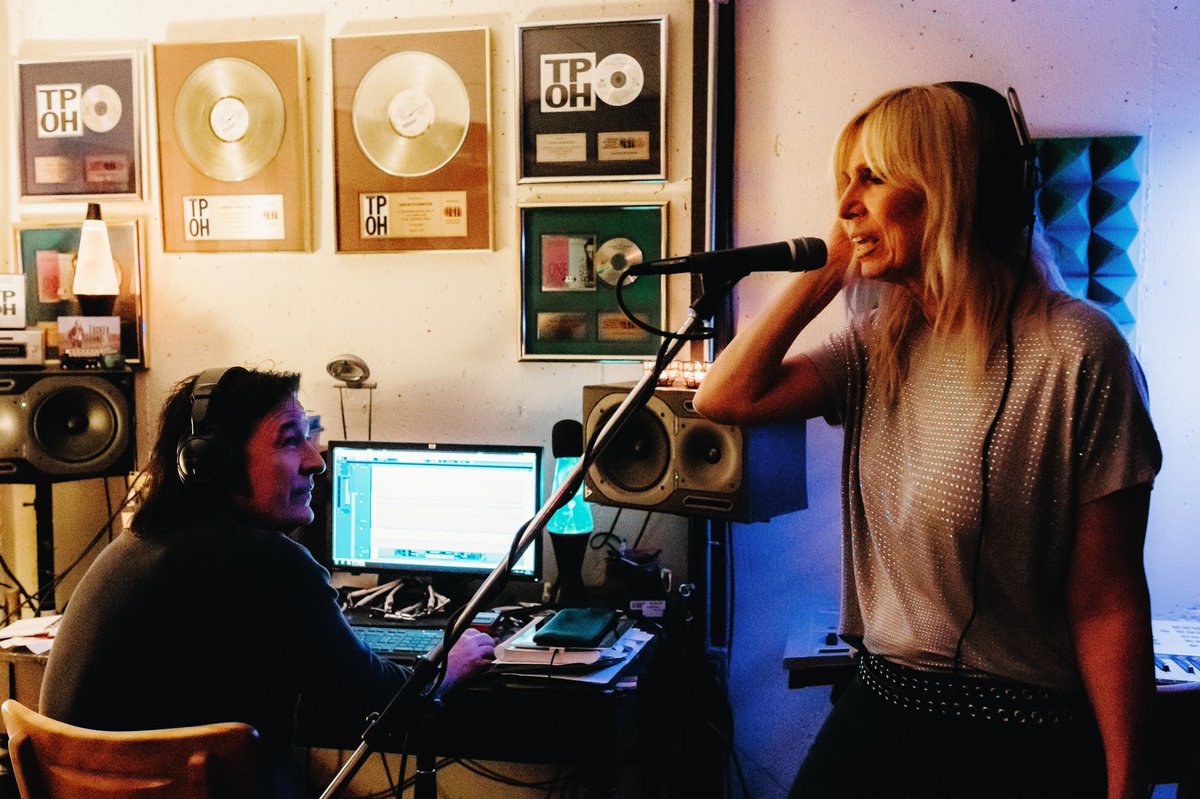 Behind-the-scenes exclusive! 📸🎶 Here we are in the recording studio, where the music comes to life! Johnny capturing the sound and Leslie belting out the vocals. Stay tuned for a new epic tune!! Co-written with Mike Suppa and Dan Marfisi. 🎸🎵 @MikeSuppa @DanMarfisi