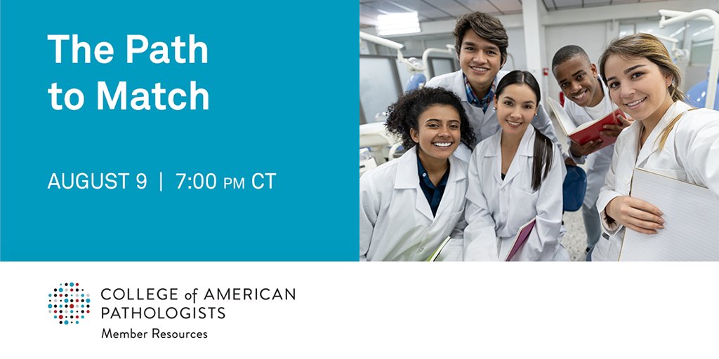 Pathologists's tweet photo. #PathMatch2024 and #PathMatch2025, this one is for you! Perfect your ERAS application, nail your interviews, and learn what to evaluate from residency programs.
Register Today: https://t.co/TZqdJeaQS0 https://t.co/ToorT8G7sJ