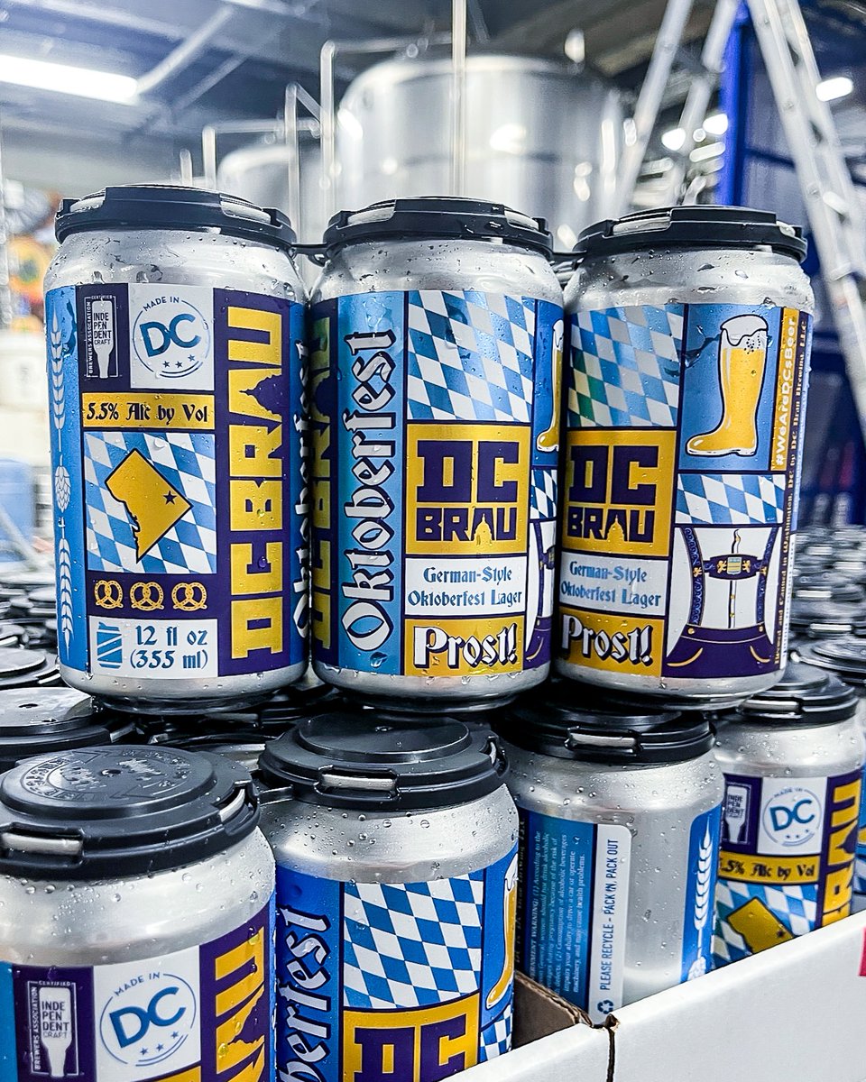 Fest Season has arrived! Time to break out the lederhosen, Oktoberfest is making its way down the canning line just in time to liven up your weekend. You can grab a six pack of this seasonal favorite in the taproom starting this Friday! 🍻