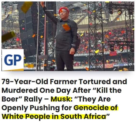 NgatiYankeeKiwi's tweet image. Can someone ask Chris Hipkins why NZ has not put out any sort of statement about the racially motivated genocide that is underway in South Africa?

Surely a stadium full of people chanting 'kill white people' is something to talk about, right?