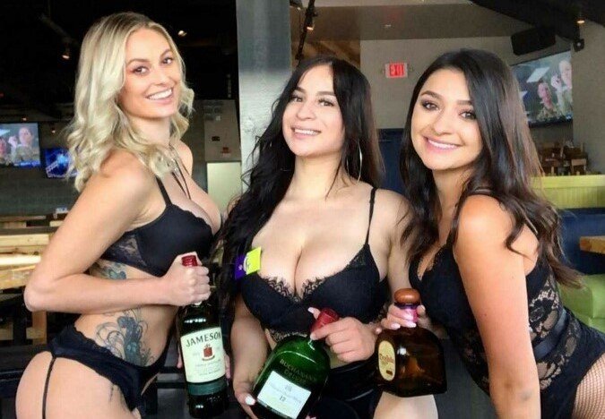 Hire a topless waitress / bartender to get the party started! We will mix and mingle and serve you and the boys drinks and food all night and make your San Diego Bachelor Party a success. SanDiegoPartyStrippers.com (619)866-4688 #SanDiego #ToplessBartenders #SanDiegoStrippers