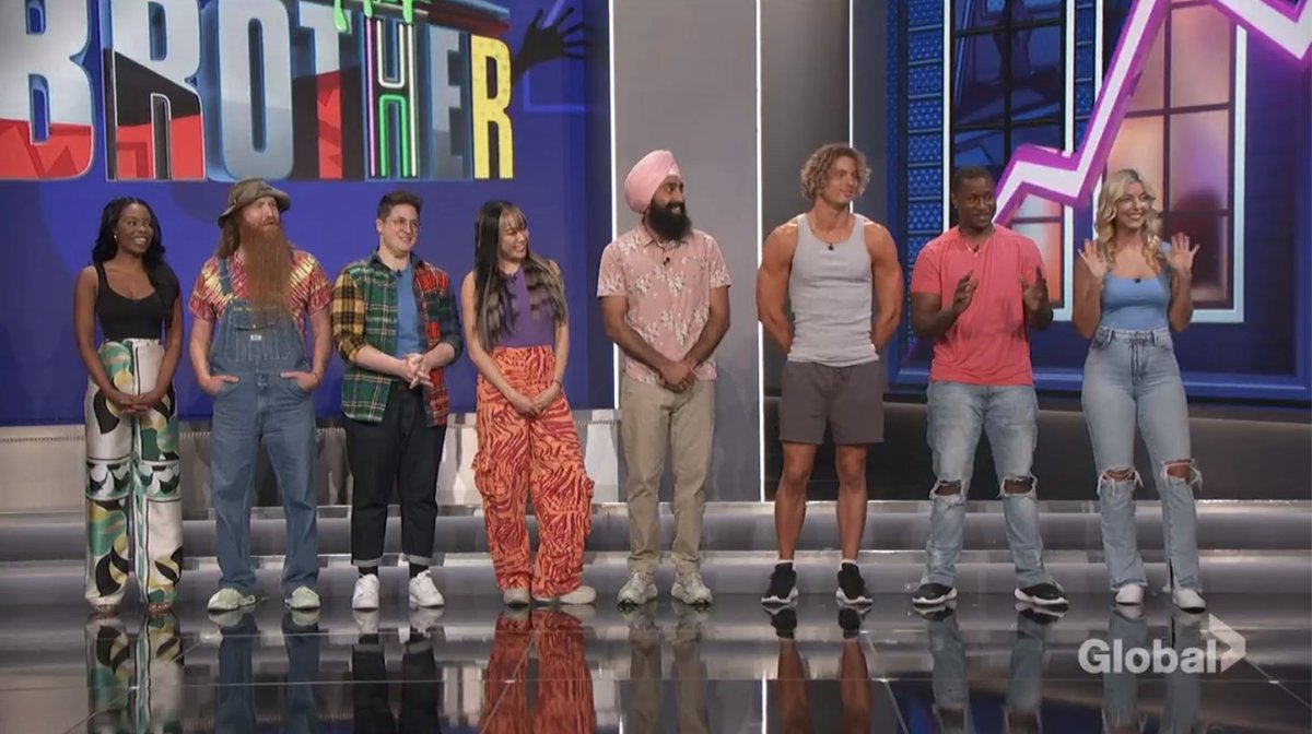 BB_Updates's tweet photo. The first eight houseguests are on stage #BB25 https://t.co/gNXUCBpZhK