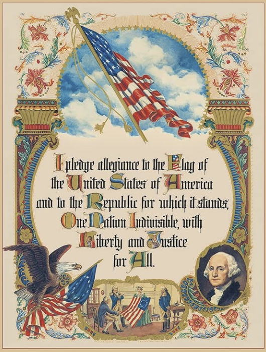 MoatlessCastle's tweet photo. @ybarrap I pledge allegiance to the flag of
the United States of America
and to the republic for which it stands
#OneNationIndivisible with
liberty and justice
for all. https://t.co/2UdsjplnXt
