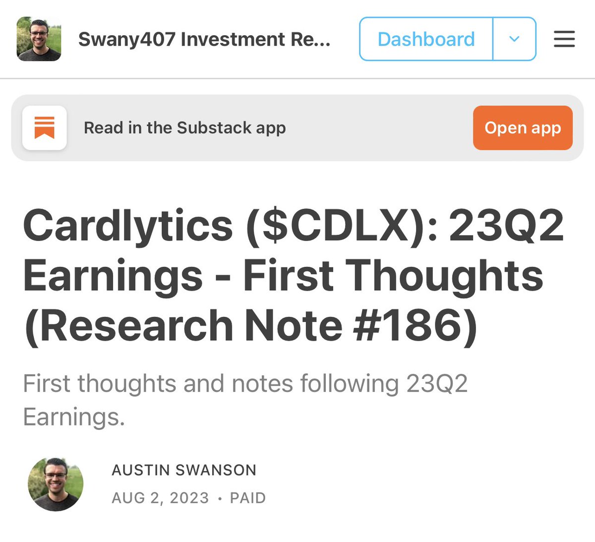 Austin Swanson tweet media