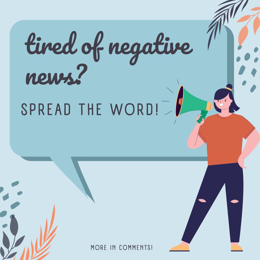 Researchers tracked almost 7,000 articles from the New York Times and found the more positive the NYT article was rated, the more it was shared. This shows we want to hear good news, and we can use social media to disseminate it. 

Learn more here: ow.ly/R0F950P32PR