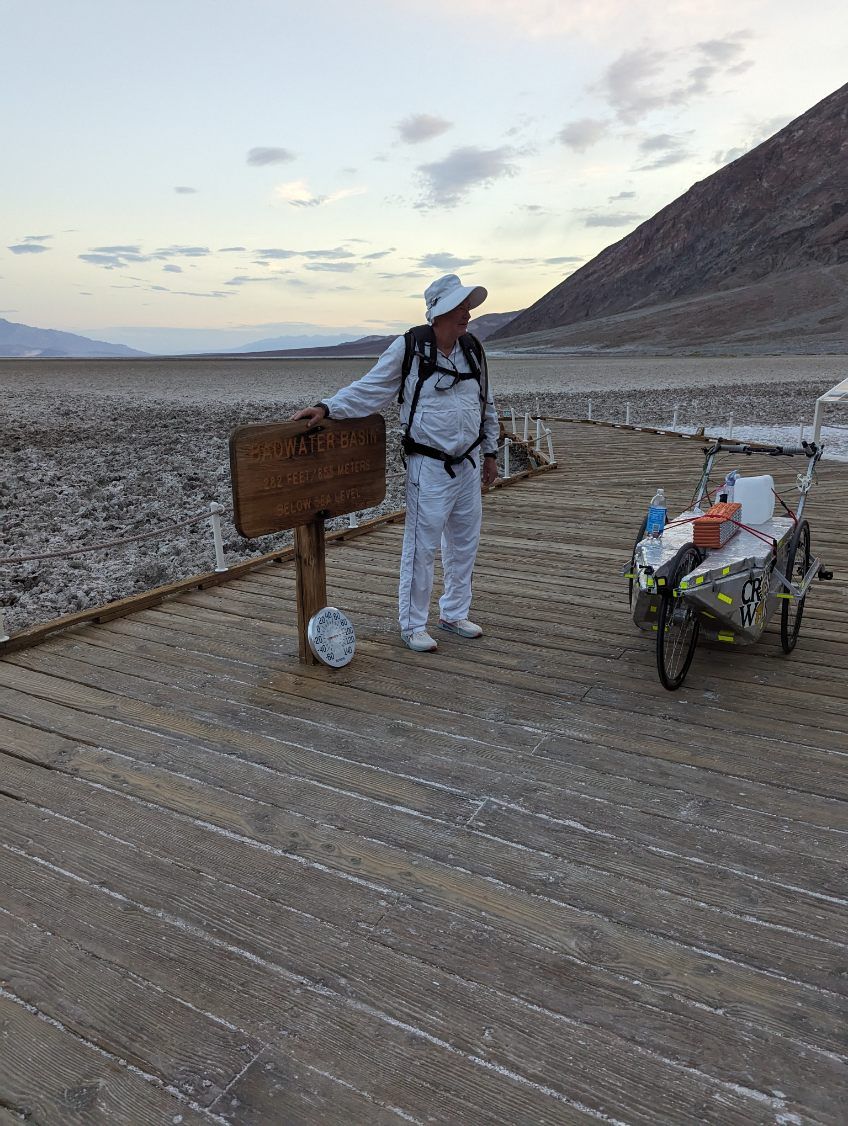 Monday July 31st, Epic Bill Bradley attempted what very few endurance athlete would dare to even consider: A Solo, Self-Contained 146 Badwater. Starting in Death Valley with temperatures that can literally kill, Bradley was ultimately humbled by the heat, clocking in at an
