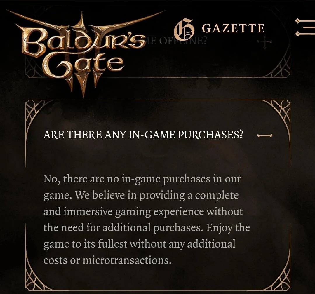 ZeDaMoitaTT's tweet photo. this is how a TRUE GAMING COMPANY works
#BaldursGate3 https://t.co/TsnG9MNHMt