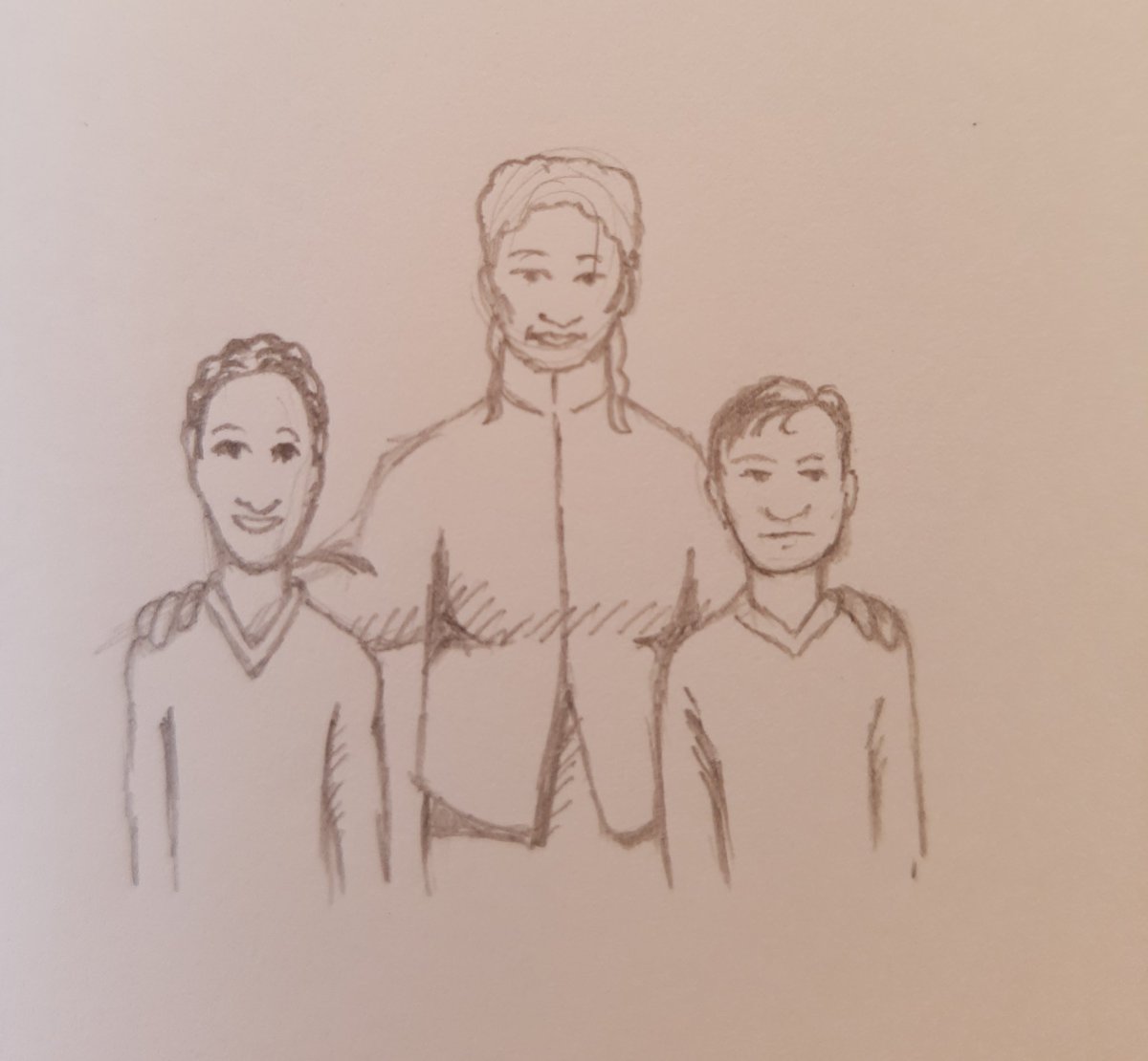 PineboxGames's tweet photo. I may have accidentally drawn the protagonist's adoptive brother as Taika Waititi?
You'll see expressive character portraits alongside all character dialogue in 'Future Ghost'. This one's kind of "neutral".
#indiegame #indiedev #solodev #hobbydev #pencildrawing #taikawaititi https://t.co/bWNgvMVEkQ