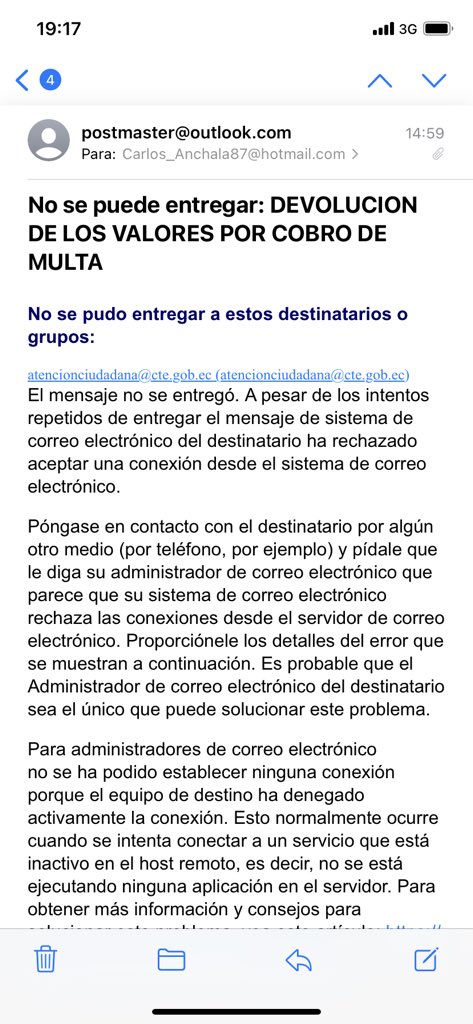 No vale el correo 😡😡😡😡